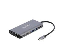 DeLOCK USB-C 3.1 Estación de Acoplamiento 4K-HDMI/DP/USB 3.0/SD/LAN/PD 3.0