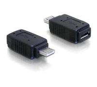DeLOCK USB Micro-A+B Female to USB Micro A-Male - Adaptador USB, Negro