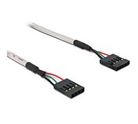 DeLOCK USB Pinheader 4pin/5pin FM/FM - Cable USB, Gris