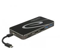 Delock usb type-c 3.2 dockingstation 4k hdmi dp/1080p vga, usb hub und