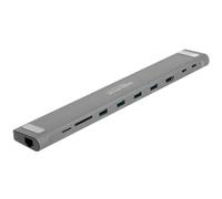 DeLock USB Type-C Slim Dockingstation 4K - HDMI/USB 3.2 (grau)
