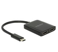 Delock USB Type-C Splitter (DP Alt Mode) > 2 x HDMI out 4K 30 Hz