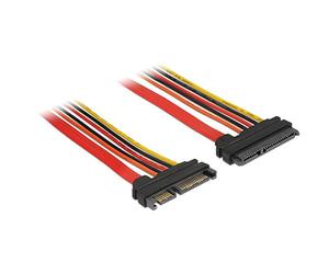 DeLock verlã ¤ ngerungskabel SATA 6 GB/s 22 Pin Macho > SATA 22 Pin Hembra (3,3 V + 5 V + 12 V) 20 cm