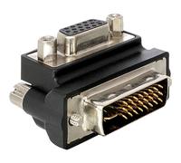DeLOCK VGA Adapter DVI-I 15-Pin FM VGA Negro - Adaptador para Cable (DVI-I, 15-Pin FM VGA, Male Connector/Female Connector, Negro)