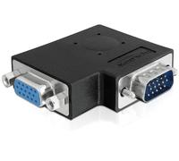 DeLOCK VGA M/F 15-p VGA Negro - Adaptador para Cable (15-p VGA, 15-p VGA, Male Connector/Female Connector, Negro)