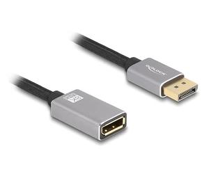 DELOCK Visualización Cable de extensión de puerto 8K 60Hz 1m gris metal