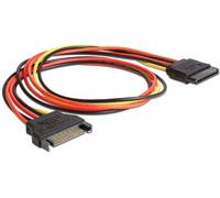 Delock Voltage Circulate - Cable alargador (15 pines, SATA Power (M), 15 pines, 50 cm)