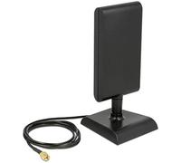DeLOCK WiFi 802.11 AC/A/h/b/g/n Antena RP-SMA Conector 6 - 9 dBi Audio-Technica magnético con standfub y Cable de conexión ULA 100, 1 m