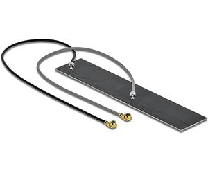 Delock WiFi 802.11ac/AX/a/h/b/g/n Doble Antena 2 x MHF Macho 2,2-4,0 dBi.