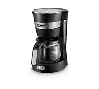 De'Longhi Active Line - Cafetera de Filtro 5 Tazas Negro | Cafetera, Jarra de Cristal, Depósito de Agua de 0,65 L, Función Aroma, Sistema Antigoteo, Apagado Automático, ICM14011