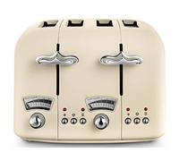 De'Longhi Argento Flora CT04.BG - Tostadora para 4 rebanadas, color beige