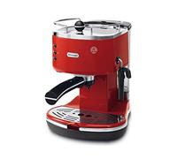 De'Longhi Cafetera automática independiente, 1100 W, 1.4 L, 15 bares, 2 tazas, acero inoxidable, Color Rojo, Talla única