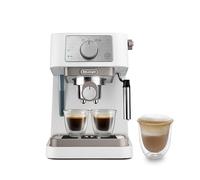 De'Longhi Cafetera Manual Stilosa EC260.W, 15 Bares de Presión, Sistema Cappuccino, Apagado Automático, Compatible con Almohadillas ESE, Depósito de 2 Niveles, Capacidad 1L, Blanco