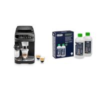 De'Longhi Cafetera totalmente automática Magnifica Evo ECAM 292.81.B con sistema de leche LatteCrema, 7 botones de selección directa Original EcoDecalk DLSC502 - descalcificador
