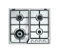 Delonghi Dfi46Asdv Cocina De 4 Fuegos A Gas Con Válvulas De Seguridad Inox