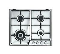 Delonghi DFI46ASDV Piao Cocina Gas 4 Fuegos Triple Corona Inox