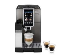De'Longhi Dinamica Plus ECAM380.95.TB Cafetera Automática con LatteCrema Sistema de Leche, One-Touch Cappuccino, con 24 Recetas, Pantalla TFT a Color de 3.5 Pulgadas, 1450 W, Titanio/Negro