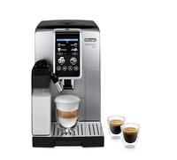 De'Longhi Dinamica Plus ECAM380.85.SB, Máquina Automática de Café en Grano, Máquina Cappuccino con LatteCrema Hot, Cafetera con 24 Recetas, Pantalla de 3,5", Argento/Negro