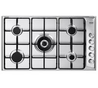DELONGHI DLI59DD Placa de Cocina 5 Quemadores Doble Corona 90 cm Inox