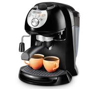 De'longhi EC201.CD.B - Cafetera de bomba tradicional (15 bar de presión, 2 tazas, café molido o filtros monodosis) negro