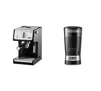 De'longhi ECP33.21 - Cafetera espresso, 1100 W, capacidad 1.1 l, café molido y monodosis, negro y plata + De'Longhi KG210 - Molinillo de Café