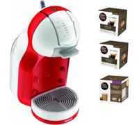 DeLonghi EDG 305 Mini Me Cafetera de Cápsulas Dolce Gusto Blanca/Roja + Cápsulas (3x16uds)