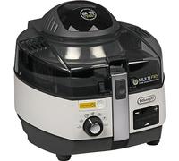 De'Longhi FH 1394/2 MultiFry Extra Chef - Freidora, 1.7 kg de capacidad, resistencia inferior de 800 W, panel de control digital LCD con 7 programas automáticos, Color Negro/Blanco