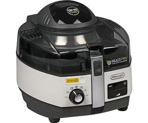 De'Longhi FH 1394/2 MultiFry Extra Chef - Freidora, 1.7 kg de capacidad, resistencia inferior de 800 W, panel de control digital LCD con 7 programas automáticos, Color Negro/Blanco