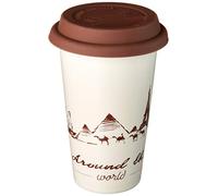 De’Longhi DLSC057 taza de viaje 350 ml Marrón, Blanco Cerámico