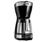 DeLonghi ICM16731 Independiente - Cafetera (Independiente, Cafetera de filtro, 1,25 L, De café molido, Negro, Acero inoxidable)