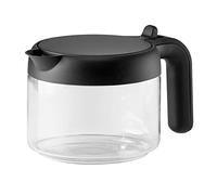 De'Longhi Jarra para Café DLSC021, Accesorio para Cafetera, Capacidad de 750 ml, Jarra para Café, Cristal, Plástico, 6 Tazas, Negro y Trasparente