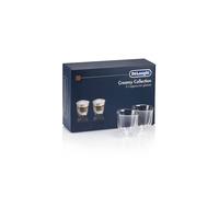 DELONGHI Juego de vasos térmicos para capuchino, caja de regalo de 6 unidades DLSC301 transparente