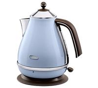 De'Longhi KBOV 2001.AZ - Tetera eléctrica, 2000 W, 1.7 L, acero inoxidable, azul
