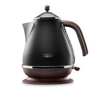 De'Longhi KBOV 2001.BK - Tetera eléctrica, 2000 W, 1.7 L, acero inoxidable, negro