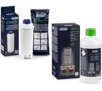 Delonghi Kit Original Descalcificador EcoDecalk (200 ml) + Filtro de Agua Compatible con Cafetera Automática y Espresso