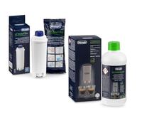 Delonghi Kit Original Descalcificador EcoDecalk + Filtro Ablandador de Agua Compatible con Cafetera Automática y Espresso