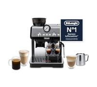 De'Longhi La Specialista Arte - Cafetera Espresso 3 Bebidas Predefinidas | Cafetera Manual con Espumador de Leche Manual, Molinillo Integrado de 15 Niveles, 3 Temperaturas, Negro, EC9152.MB