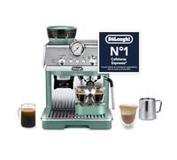 De'Longhi La Specialista Arte EC9155.GR, Máquina de Espresso Barista con Bomba, Cafetera de Grano y Capuchino, 8 Configuraciones de Molienda, Varilla para Espumar Leche My Latte Art, 1550W, Verde