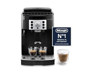 De'Longhi Magnifica S - Cafetera Superautomática 2 Bebidas Negro | Cafetera Automática, Espumador de Leche Manual, Espresso y Cappuccino, Función para 2 Tazas, Panel con Botones, ECAM22.110.B