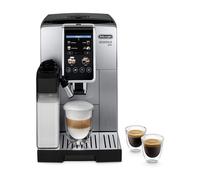 DeLonghi Máquina Espresso Automática Dinamica ECAM 380.85.SB con Molinillo y Espumador de Leche, 1.8L, 24 Bebidas, Negro/Plata