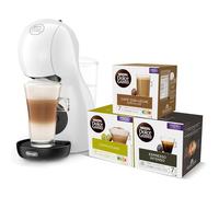 De'Longhi Nescafé Dolce Gusto Piccolo XS EDG110.WB, Cafetera Cápsulas, Incluye 3 Paquetes de Cápsulas, Diseño Super-Compacto, Cafetera Manual para Café y Otras Bebidas, 1500W, Blanco