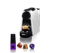De'Longhi Nespresso Essenza Mini - Cafetera de cápsulas compacta con presión de 19 bares, preparación automática y set de bienvenida, plata (EN85.S)