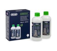 De'Longhi Original EcoDecalk Descalcificador para Cafeteras y Máquinas de Café Totalmente Automáticas, Descalcificador Universal para 10 Procesos de Descalcificación, DLSC502, 2 x 500 ml