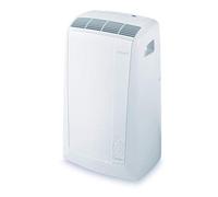 De'Longhi Pac N90 Eco Silent Aire Acondicionado Portátil, Capacidad de Refrigeración 9800 BTU, Ventilador y Deshumidificador, Control Remoto, Fácil Transporte, Blanco, Clasa A, hasta 85 m3