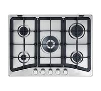 DELONGHI PFI57GH Quemador Encimera 70CM 5 Línea Slim Hierro Fundido Inox