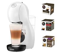 DeLonghi Piccolo XS Cafetera Dolce Gusto Blanca + Pack 48 Cápsulas (3x16uds)