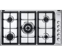 Delonghi Pli59Ghd Cocina 90Cm Hierro Fundido 5 Quemadores Válvula Seguridad Inox