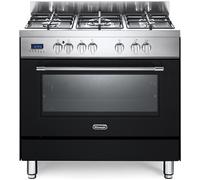 De'Longhi PRO96MAED Cocina A Gas 90X60 Horno Multifunción 5 Fuegos Pizza