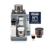 De'Longhi Rivelia - Cafetera Superautomática 16 Bebidas Gris|Cafetera Automática, Espumador de Leche LatteCrema, Depósitos de Granos Intercambiables, Pantalla a Color, EXAM440.55.G