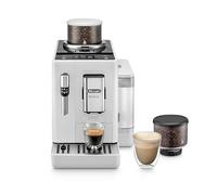 De'Longhi Rivelia EXAM440.35.W - Cafetera automática con boquilla de espuma de leche, depósito de grano extraíble, 8 bebidas de café con solo pulsar un botón, función extra shot, pantalla